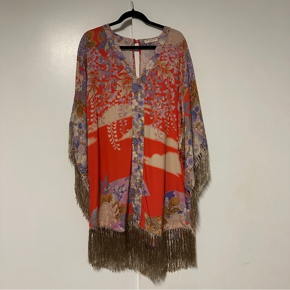 Spell the Gypsy Collective Willow tassel Kimono Sleeves dress Size Small - Picture 2 of 10